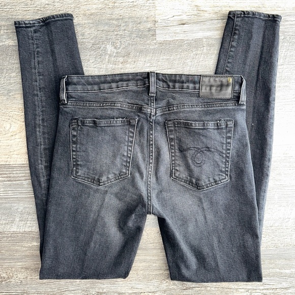 R13 faded black high rise Alison Skinny jeans 27